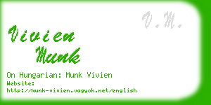 vivien munk business card